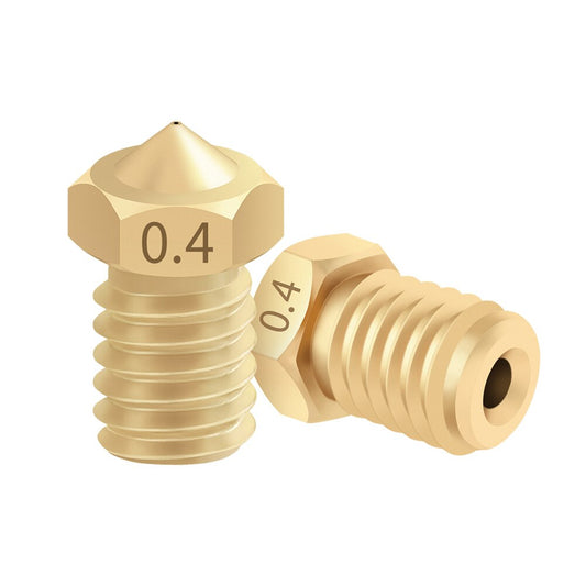 5pcs E3D M6 Threaded Nozzle Full Metal 0.2/0.3/0.4/0.5/0.6mm Optional for 1.75/3.0mm Filament V5 V6 Hotend Extruder 3D Printer customize