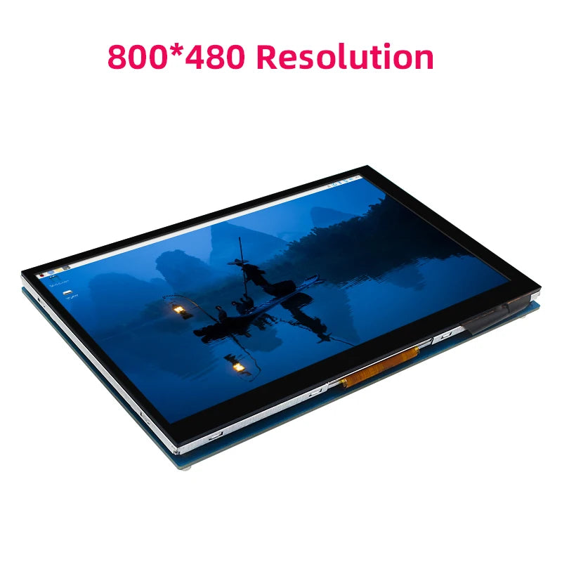 Custom 7 Inch DSI Touch Screen for     Pi 5 4B 3B+ 3B IPS Display 800*480 LCD MIPI CSI Cable With Standard Monitor for RPI 5 Pi5