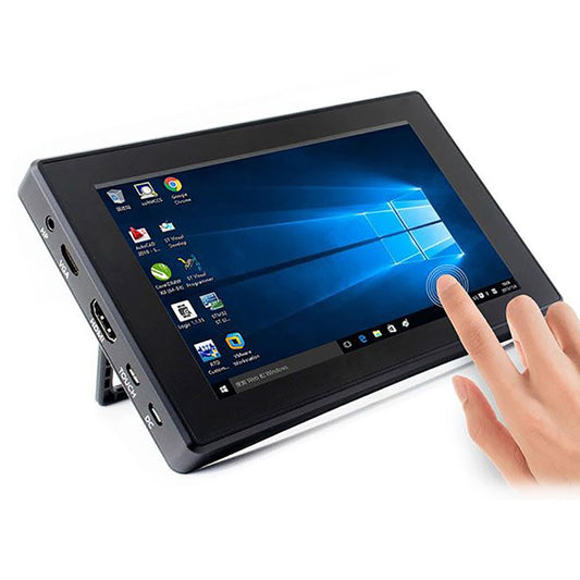 7 inch 1024x600 IPS Capacitive Touch Screen 7" Monitor Display w/ Case Bracket OSD Menu for Raspberry Pi 4 Model B/ 3B+/ 3B