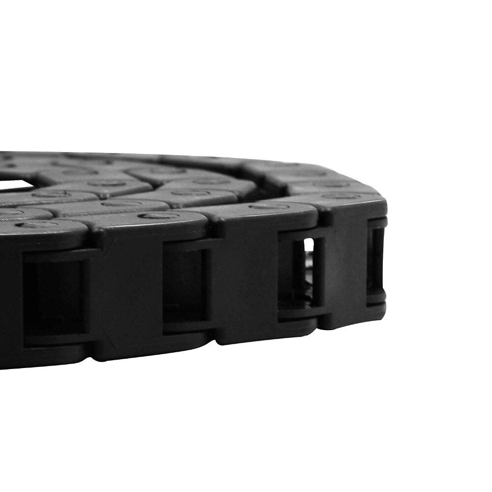 7 x 15mm Plastic Transmission Drag Chain L1000mm Cable Drag Chain Wire Carrier with End Connectors for CNC Router Machine Cable customize