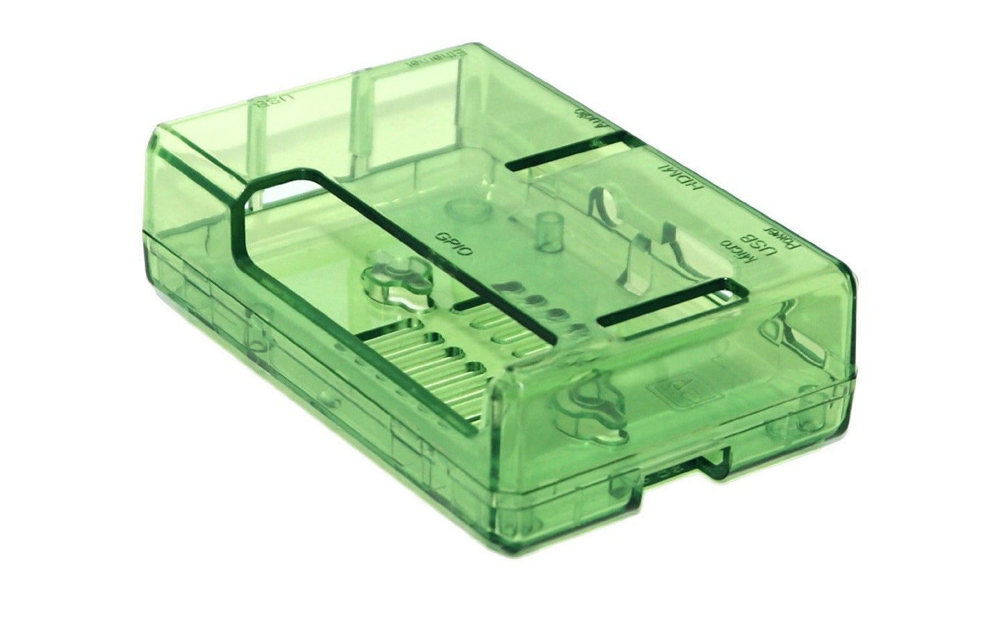 Applicable to Raspberry Pi Injection molded case 3B / 2B+ Transparent green Four colors are available LT-3B317