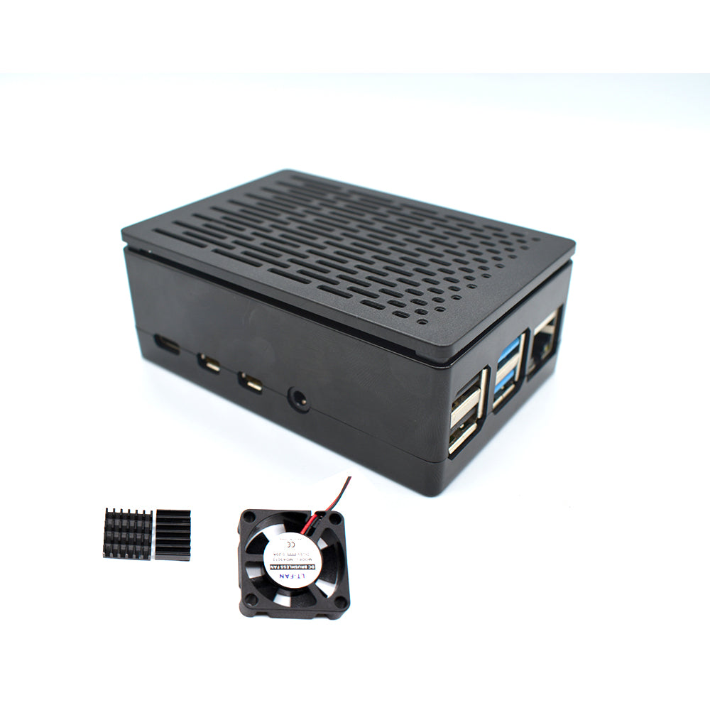 Customized raspberry PI 4 case Model B+ Acrylic case + CPU cooling fan compatible raspberry PI 4 LT-4A04