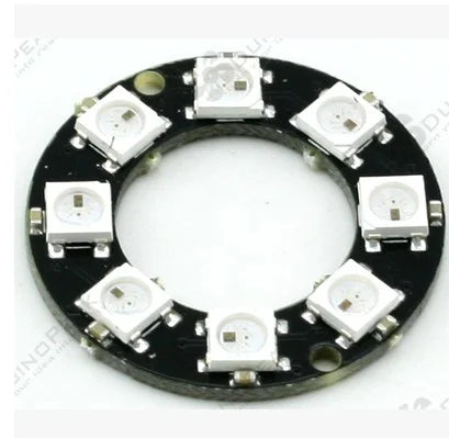 Custom 8 Bits 8 X WS2812 5050 RGB LED Ring Lamp Light with Integrated Drivers