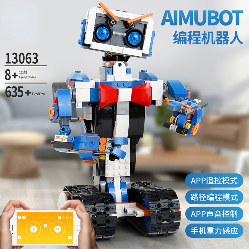 Programming Robot Children's Fun Educational Building Blocks Remote Control Building Block Toy Boy Gift customize