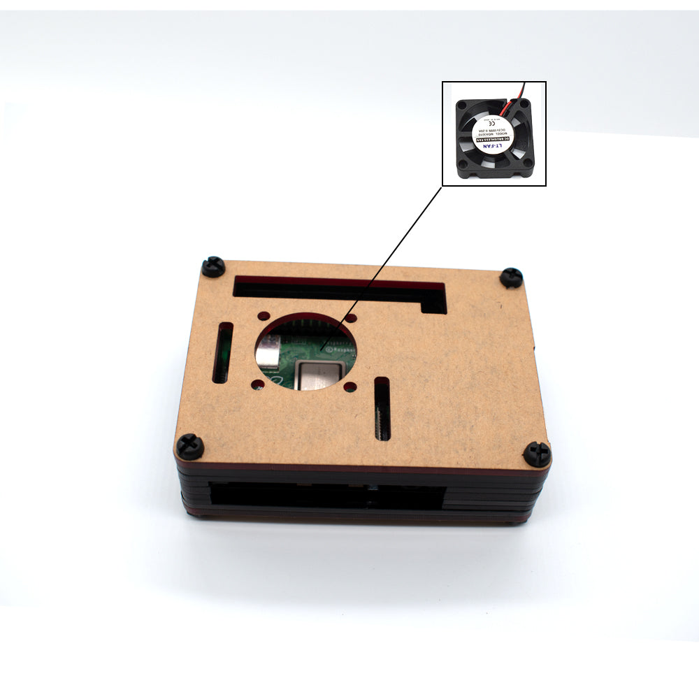 Raspberry pi 4 Case With LED light ABS Case Light Fan Transparent Clear Colorful raspberry pi Light Case customize