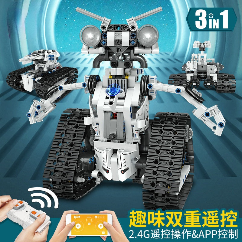 15046 electric remote control robot assembled building block toy children's programming introduction boy's gift Customize