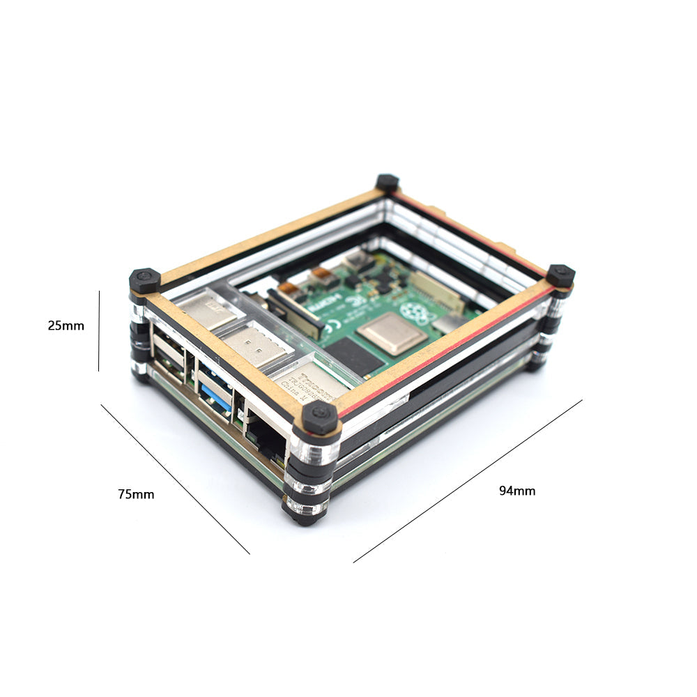 Raspberry Pi 4 Multi-layers acrylic Case Box for Raspberry Pi 4 case LT-4B10 customize