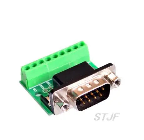Custom 9pin Solderless Connectors DB9 RS232 Serial to Terminal Female Male Adapter Connector Breakout Board