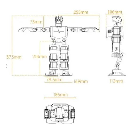 Custom Programmable Intelligent Humanoid Robot for Entertainment STEM Education Companion Christmas gift present robotics Manufacturer