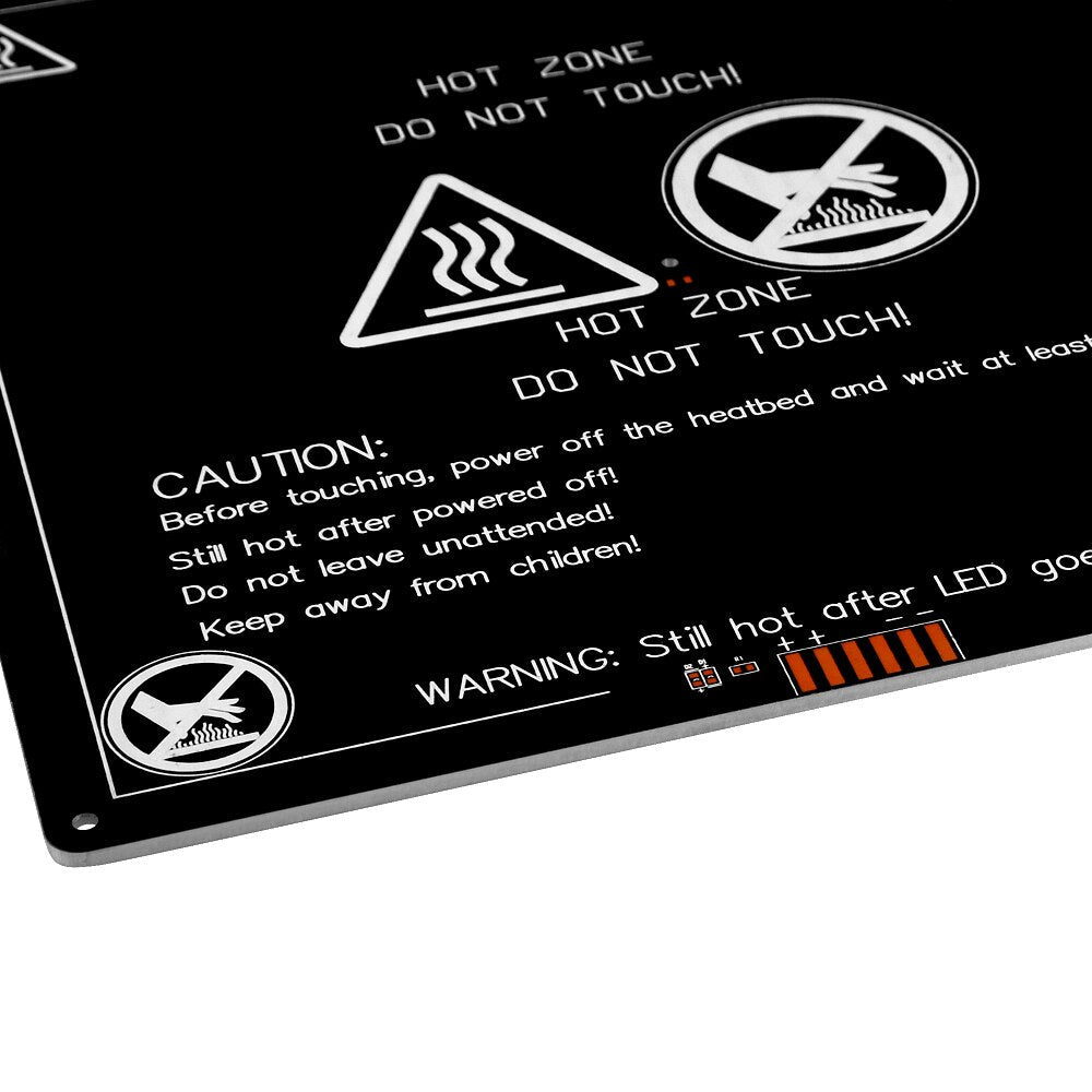 Aluminium heatbed MK3 12V Part With Terminal wire For Reprap Mendel Hot Bed 3D Heatbed Part MK3-220*220*3mm Aluminium Plate customize