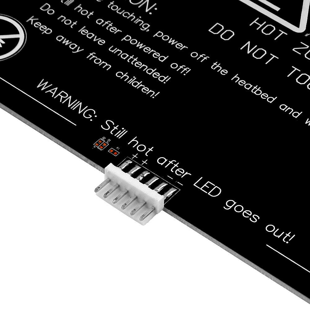 Aluminium heatbed MK3 12V Part With Terminal wire For Reprap Mendel Hot Bed 3D Heatbed Part MK3-220*220*3mm Aluminium Plate customize