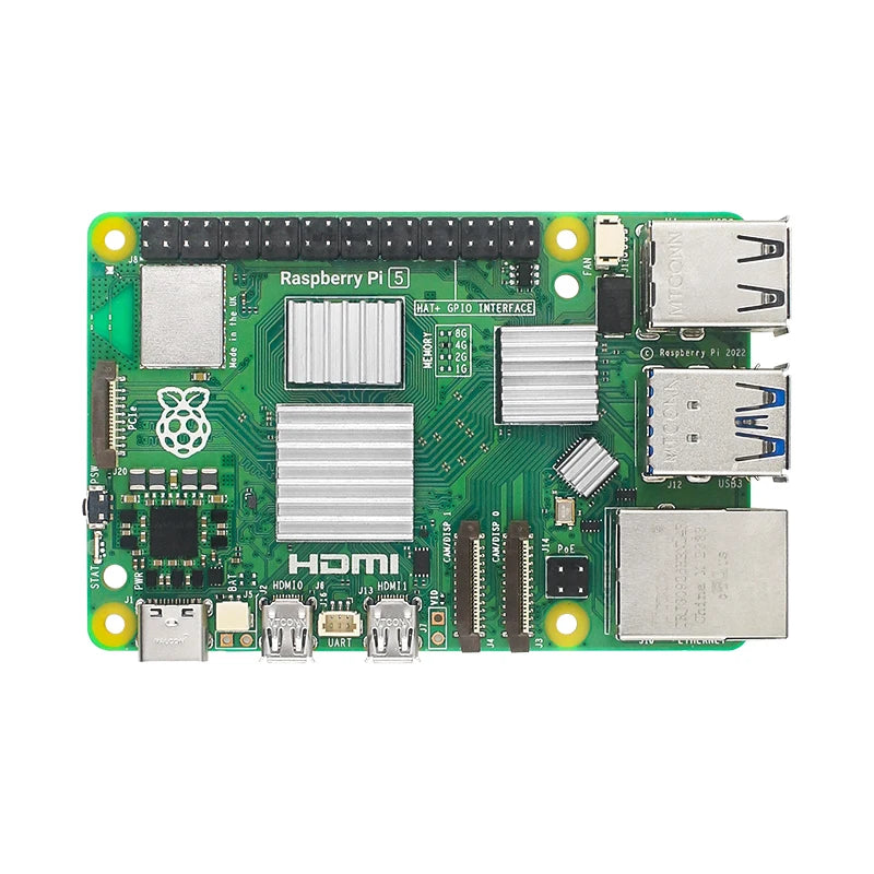 Custom Aluminum Heatsink for     Pi 5 Passive Cooling Customized CPU Cooler Radiator Black Blue Gray Metal Heat Sink for RPi 5