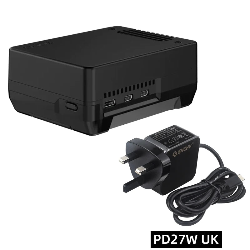 Custom NEO 5 M.2 NVME PCIE Case for     Pi 5 with PWM Fan Built-in Heatsink for SSD Boot Pi 5 from M.2 NVME Drive