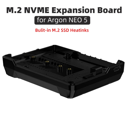 Custom NEO 5 M.2 NVME PCIE Expansion Board (Only) Built-in SSD Heatsink Boot Pi5 From NVME M.2 Drive