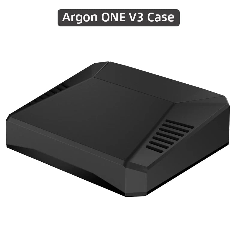 Custom ONE V3 Case for     Pi 5 Aluminum Shell Bulit-in PWM Fan Full HDMI-compatible IR Power Button Receiver for RPI 5 Pi5