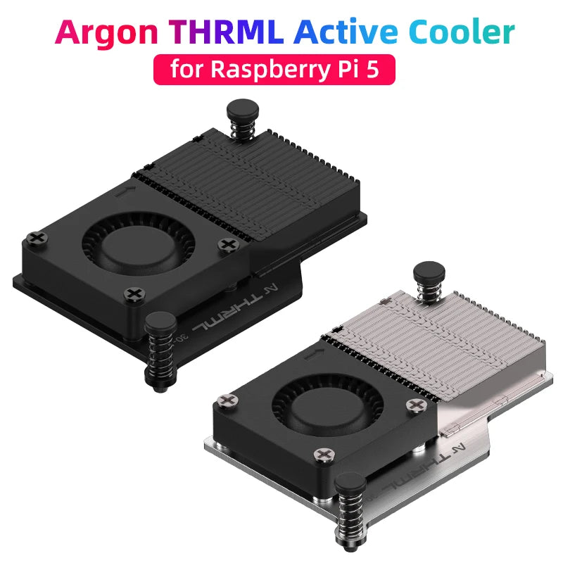 Custom 30mm Active Cooler For     Pi 5 Active Cooling PWM Fan Passive Cooling Aluninum Fins Radiator for RPi 5