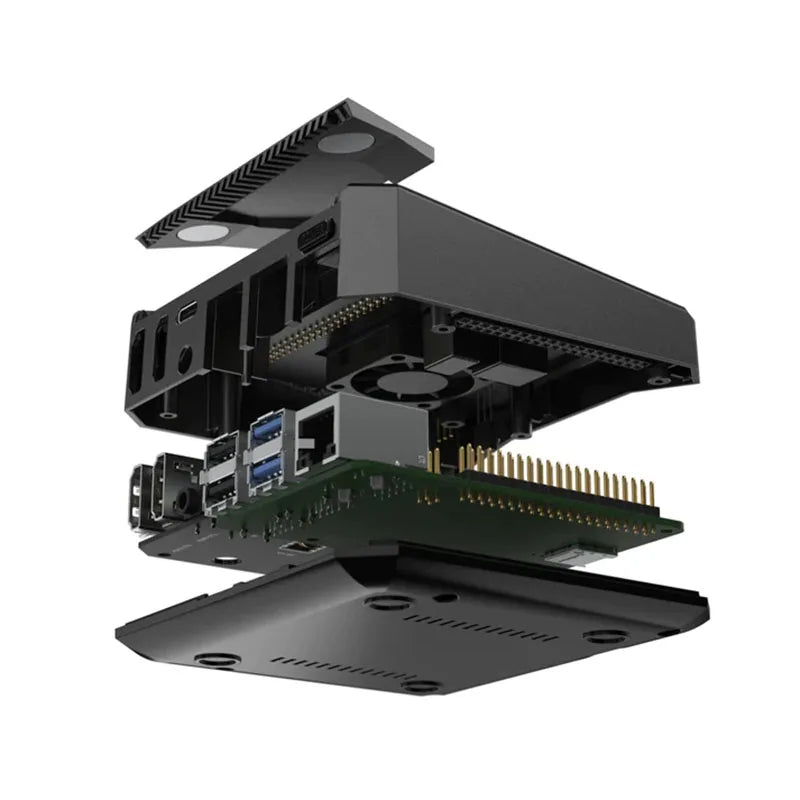 Custom one v2 case for     Pi,  hdmi ports, integrated remote ir function, 30mm contro