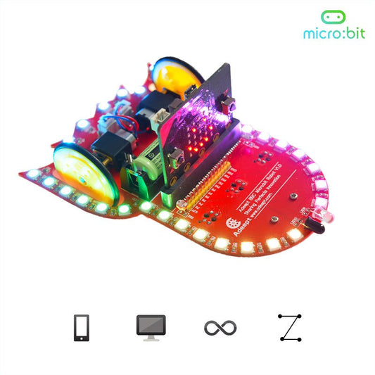 BBC robotic steam original genuine micro: bit dreamy starry sky led tracking and obstacle avoidance robot