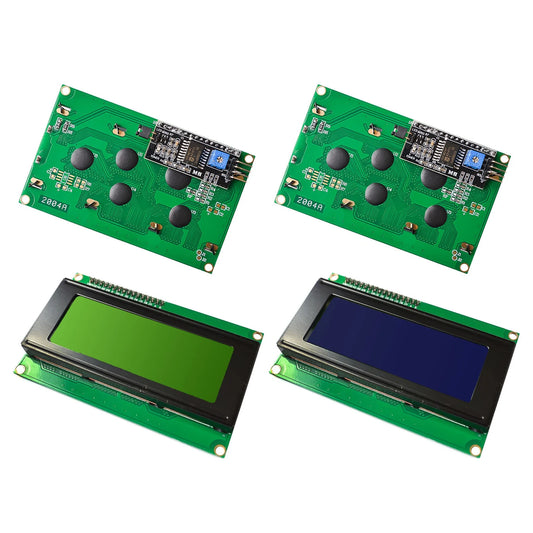 Custom Blue Green LCD 2004 With IIC 20x4 Character LCD Display Module HD44780 Controller blue screen backlight for arduino
