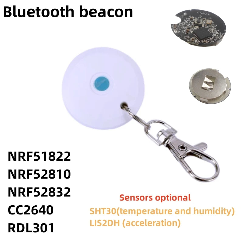 Custom Bluetooth beacon ibeacon positioning base station NRF52832 module patrol clock NFC wireless asset BLE device