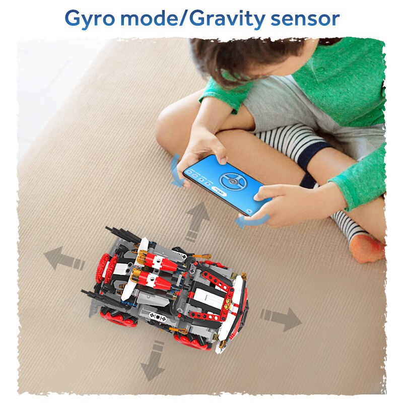 Building blocks programming puzzles remote control racing children assembly plug-in toys