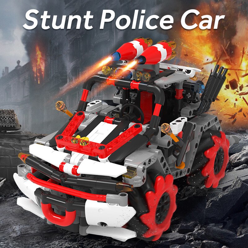 Building blocks programming puzzles remote control racing children assembly plug-in toys