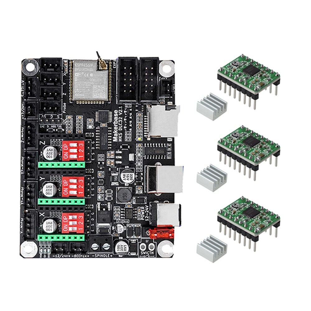 Custom CNC Laser Engraving Machine Offline Control   MKS TS24/TS35-R LCD Touch Screen For MKS DLC32 V2.1 Motherboard ESP32 Wifi