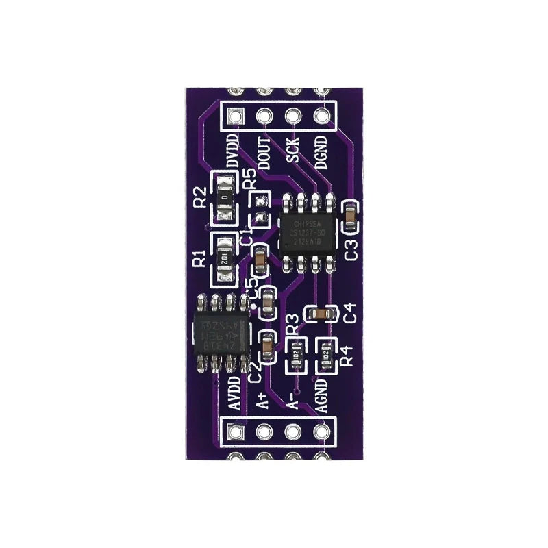 Custom CS1237 24-bit ADC module onboard TL431 external reference chip single-channel weighing sensing 24bit