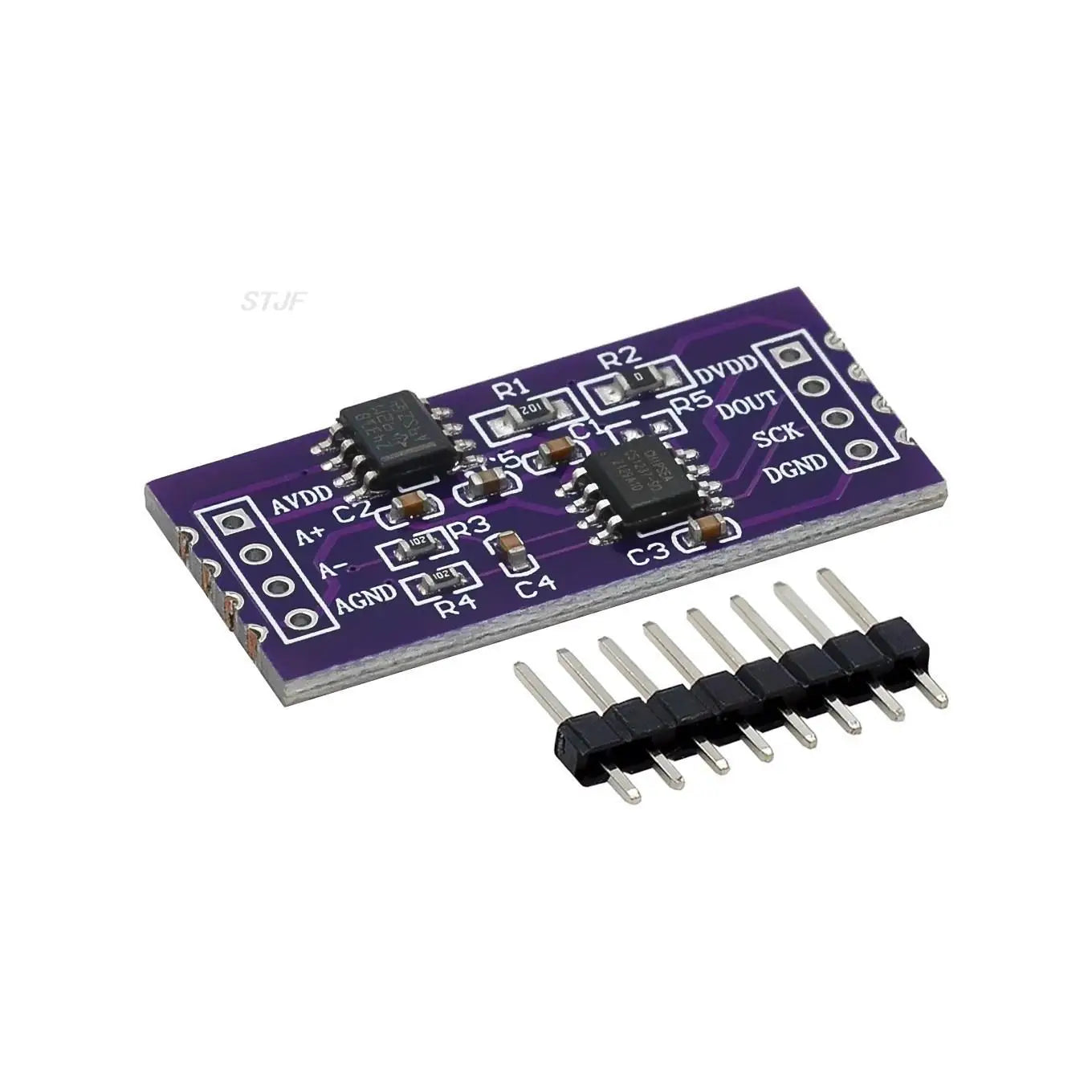 Custom CS1237 24-bit ADC module onboard TL431 external reference chip single-channel weighing sensing 24bit