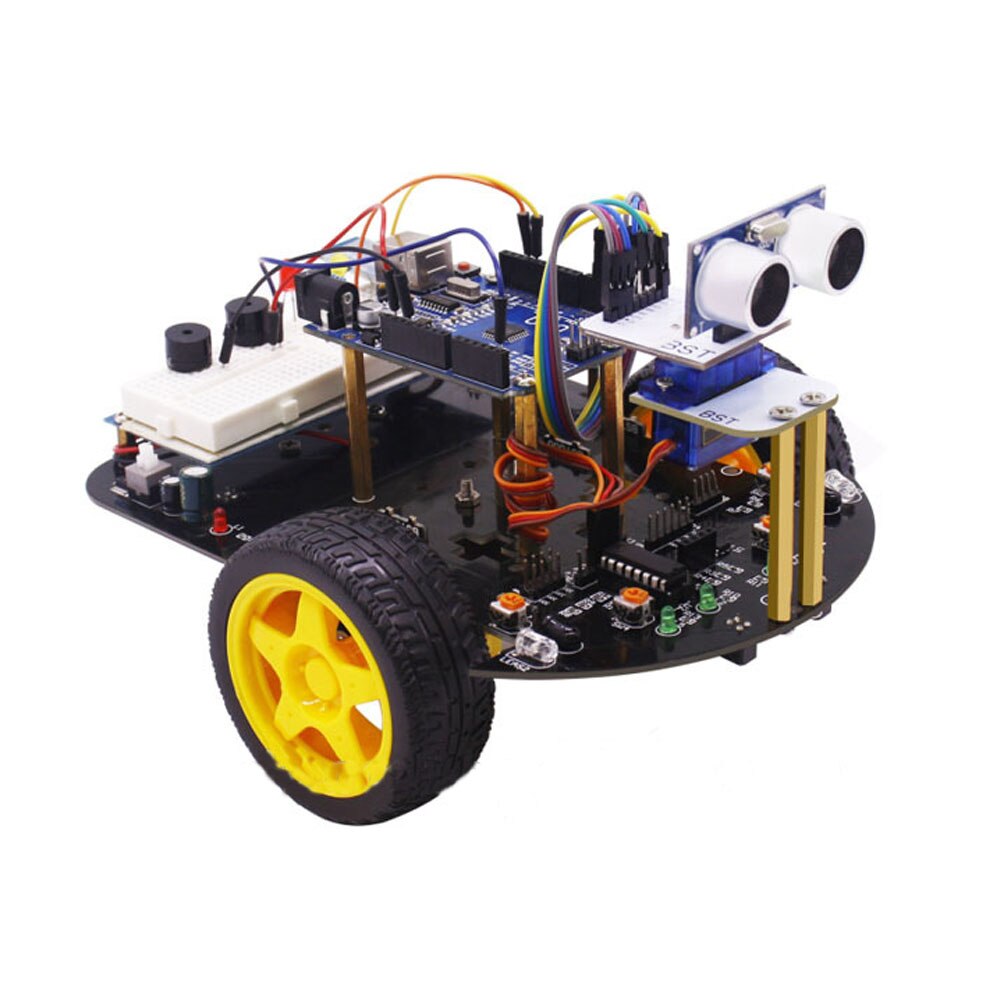 Custom 2WD Multi-functional 2 in1 Smartduino DIY Robot R3 Starter Car Kit For Programming Education