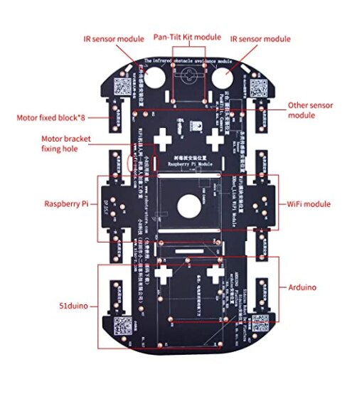 Custom 4WD Robot Chassis Kit with 4 TT Motor for Arduino/Raspberry Pi