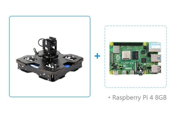 Custom AI Robot Car Kit Visual Autonomous Driving For Raspberry Pi 4B