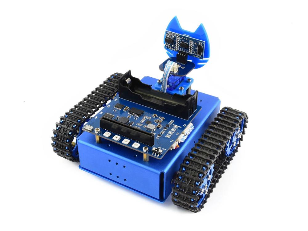 Custom Bot Starter Tracked Robot Building Kit Based on BBC micro:bit V2/ micro:bit original version, or Acce Kit only