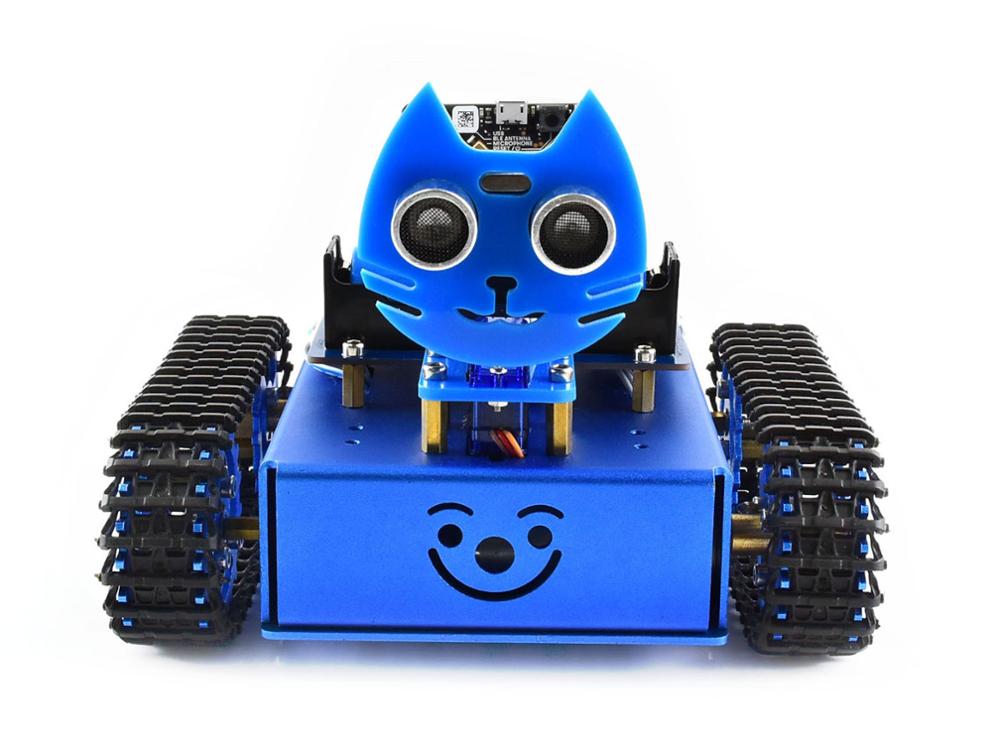 Custom Bot Starter Tracked Robot Building Kit Based on BBC micro:bit V2/ micro:bit original version, or Acce Kit only