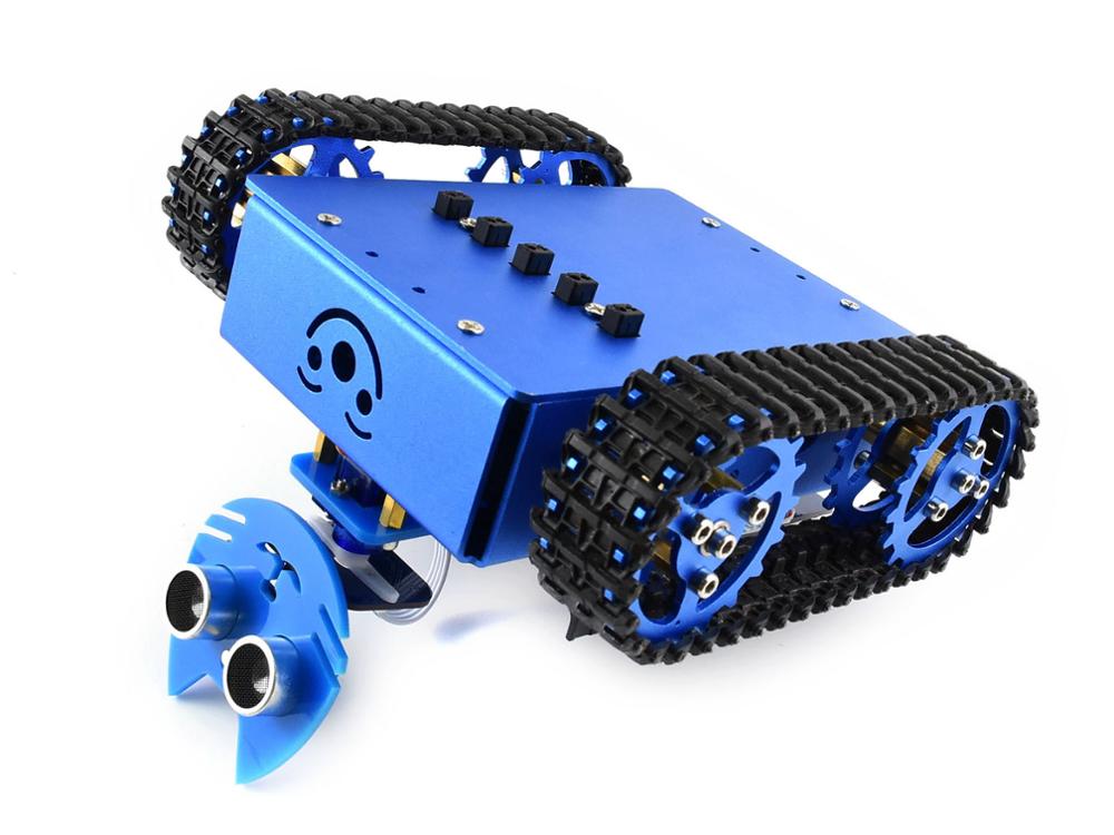 Custom Bot Starter Tracked Robot Building Kit Based on BBC micro:bit V2/ micro:bit original version, or Acce Kit only