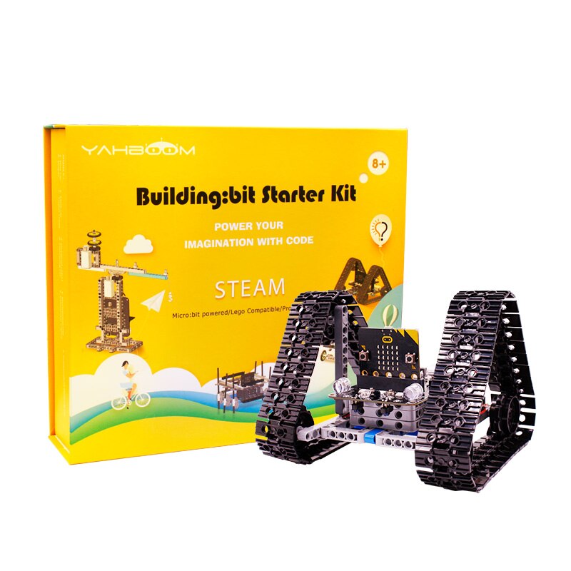 Custom DIY 9 Models Maker Education Building Block BBC Microbit Building:bit Robot Car Kit With BBC Micro:bit