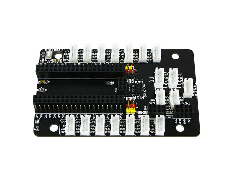 Custom Raspberry Pi Pico Sensor Expansion Board with servo pins SPI serial and IIC interface design for world of module