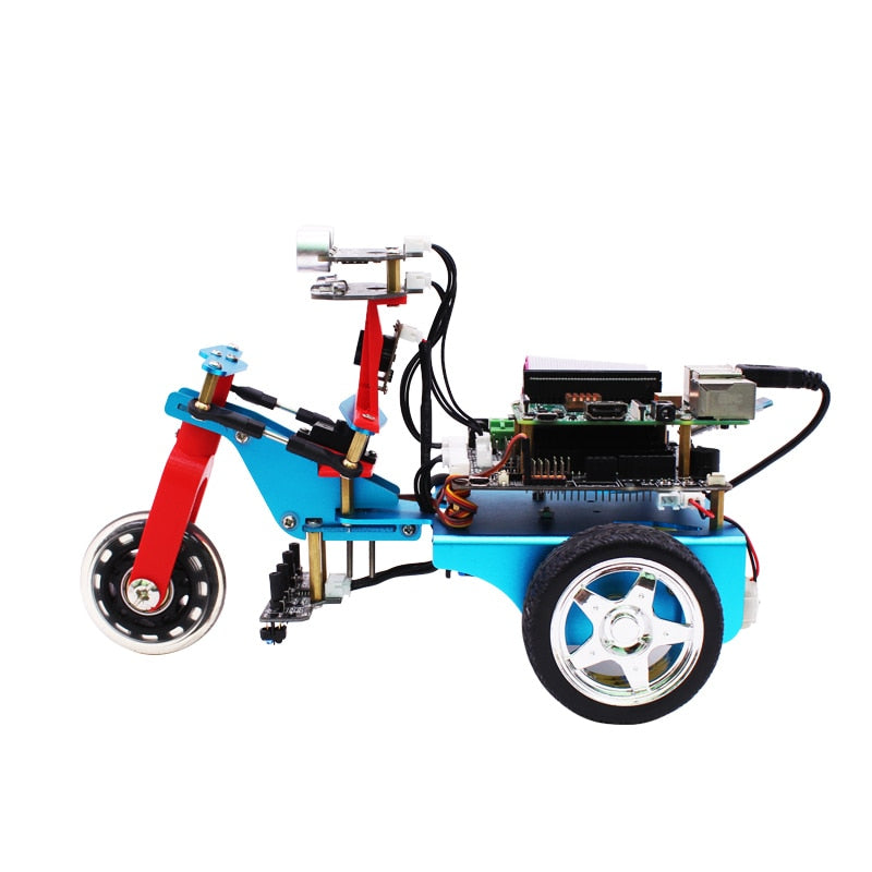 Custom STEAM Programming 3WD Smart Robot Car Kit For Raspberry Pi 3B+/4B With HD Camera