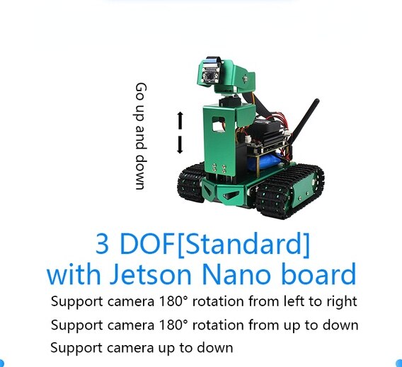 Custom  car robot with 8 million HD camera  .( with or without)   Jetson Nano board.standard or Support camera up to down