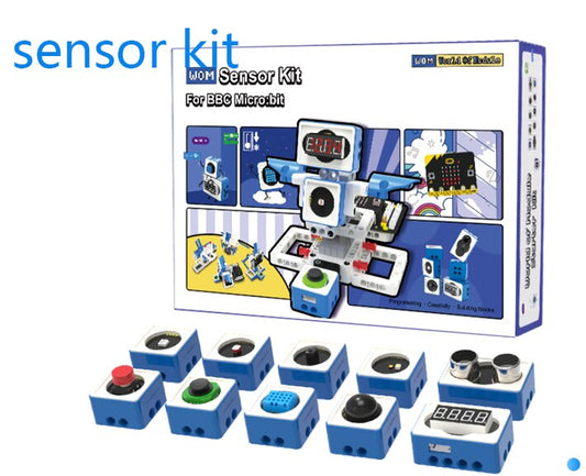 Custom educational sensor kit for Python and Makecode programming design for  microbit V1and V2