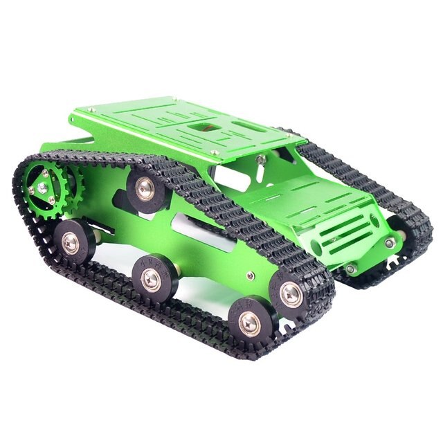 Custom smart robot car Tank chassis kit aluminum alloy motor Adueno/Raspberry PI DIY remote control robot