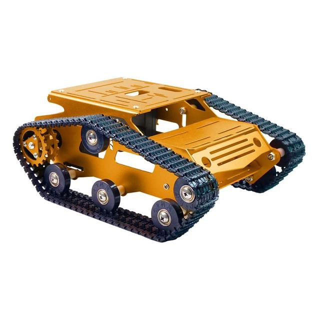 Custom smart robot car Tank chassis kit aluminum alloy motor Adueno/Raspberry PI DIY remote control robot