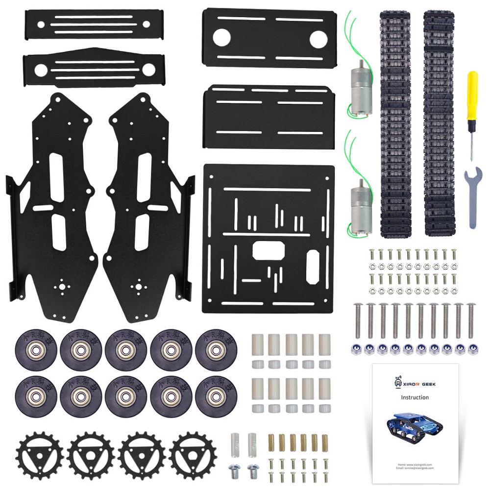 Custom smart robot car Tank chassis kit aluminum alloy motor Adueno/Raspberry PI DIY remote control robot