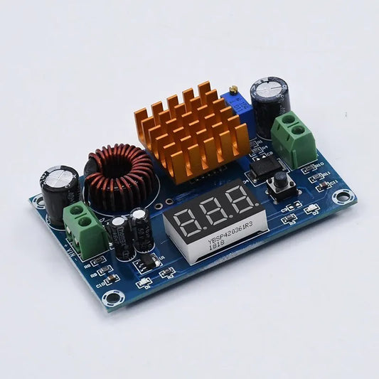 Custom DC 3V-35V to DC 5V-45V Boost Module Digital Voltmeter DC-DC Step Up Module Boost Converter Board 5A Power Adjustable for Voltage