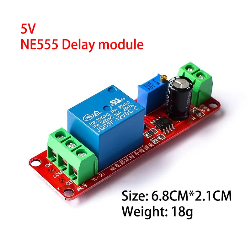 Custom DC 5V 12V Time Delay Relay NE555 Time Relay Shield Timing Relay Timer Control Switch Car Relays Pulse Generation Duty Cycle