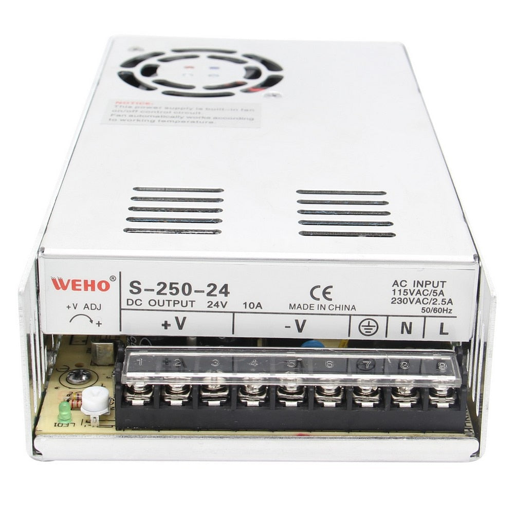 DC24V 10A 250W Single Output Switching Power Supply for Raspberry Pi X450 DAC+AMP Expansion Board