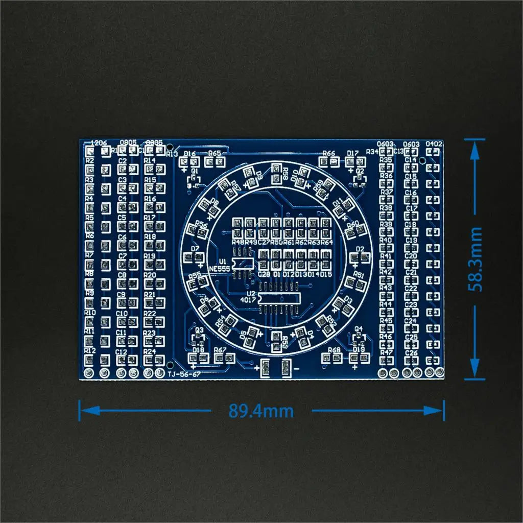 Custom DIY CD4017 Rotating LED SMD NE555 Soldering Practice Board DIY Kit Fanny Skill Training Electronic Suit