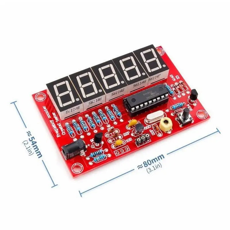 Custom DIY Kits RF 1Hz-50MHz Crystal Oscillator Frequency Counter Meter Digital LED tester meter