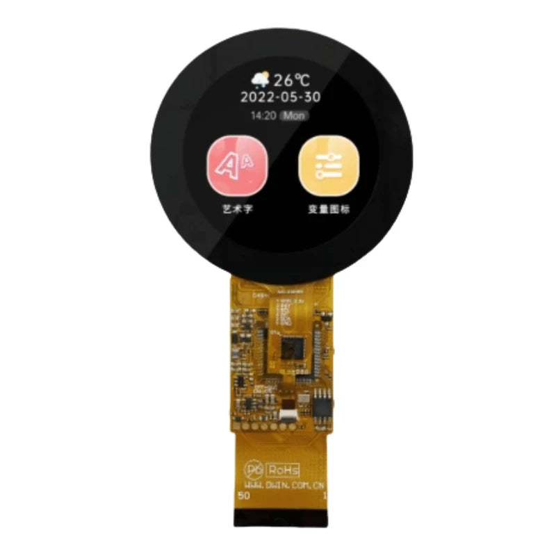 Custom DMG48480F021_01W 2.1-inch COF ultra-thin circular intelligent serial port screen touch LCD