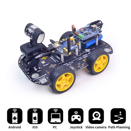 DS WiFi Smart Robot Car Kit for Arduino ,Remote Control HD Camera FPV Robotics Learning & Electronic Toy